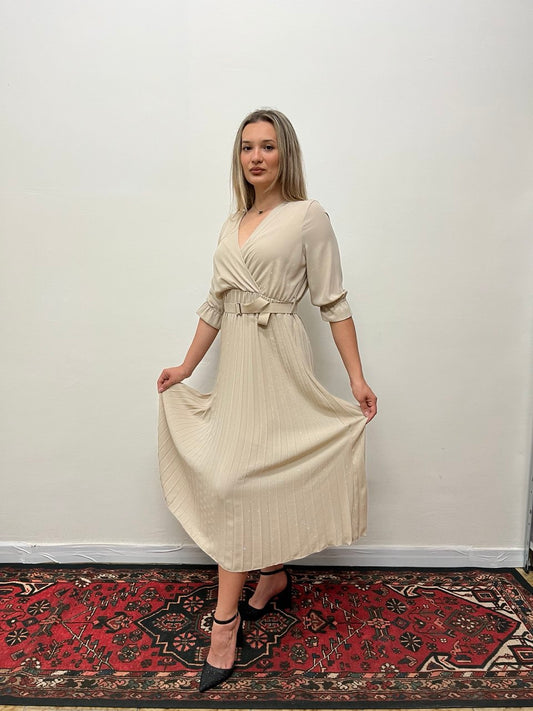 ABITO LUNGO BEIGE